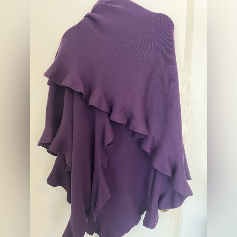 Coldwater Creek.  Sweater knit Ruana wrap.  One size